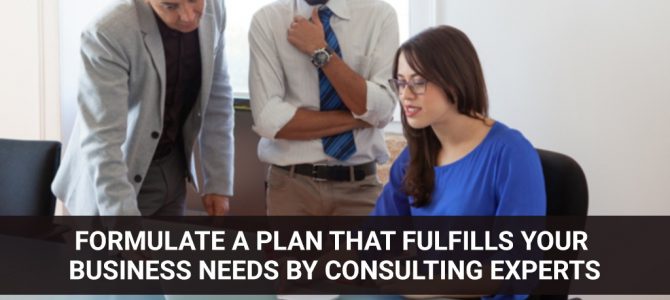 Formulate a Plan That Fulfills Your Business Needs by Consulting Experts