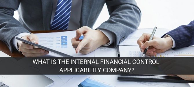 What is the internal financial control applicability company?