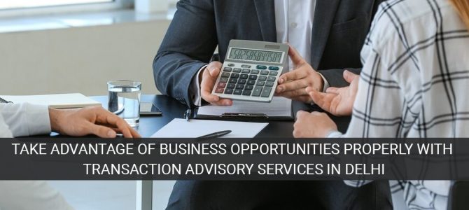 Take Advantage of Business Opportunities Properly With Transaction Advisory Services in Delhi