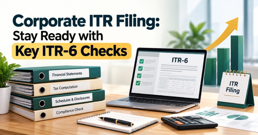 Corporate ITR Filing - Stay Ready with Key ITR-6 Checks